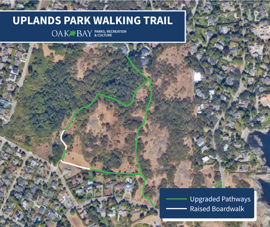 Uplands Park Boardwalk map.