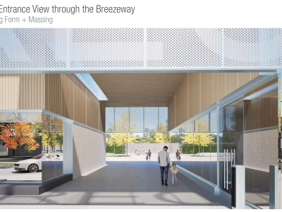 Park Entrance through the Breezeway